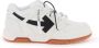 Off White Witte Leren Lage Sneakers met Pijl Patch White Dames - Thumbnail 14