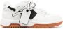 Off White Witte Leren Sneakers met Logo Ritssluiting en Pijlontwerp White Dames - Thumbnail 1