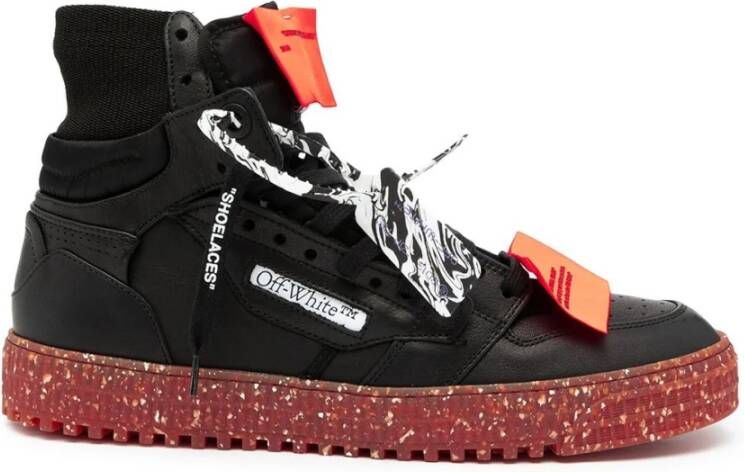 Off White Sneakers Zwart Heren