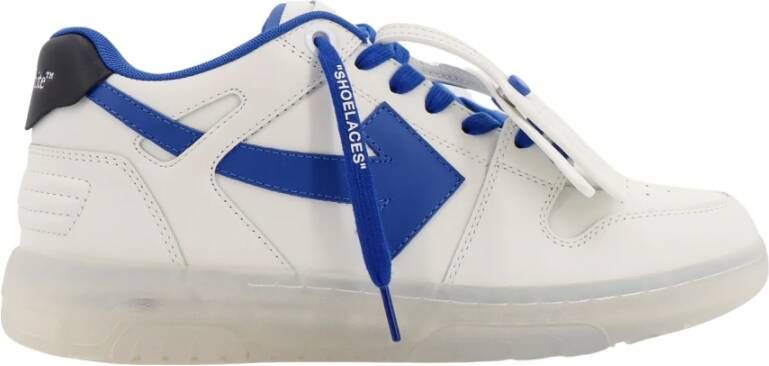 Off White Transparante Leren Sneakers White Heren