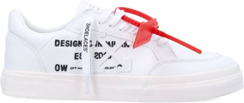 Off White Vulcanized Animatie Sneakers White Heren