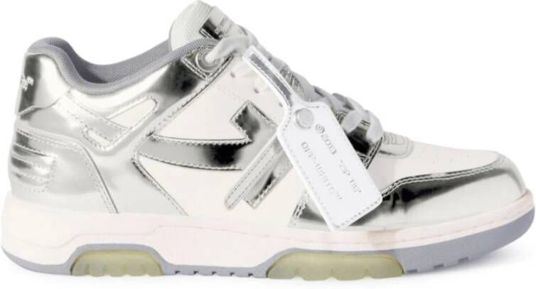 Off White Witte Casual Schoenen Gray Dames