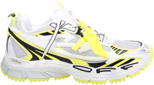 Off White Witte Gele Fluorescerende Sneaker Multicolor Heren