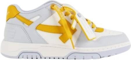 Off White Witte Gele Sneakers met Tonal Pijlen Multicolor Dames