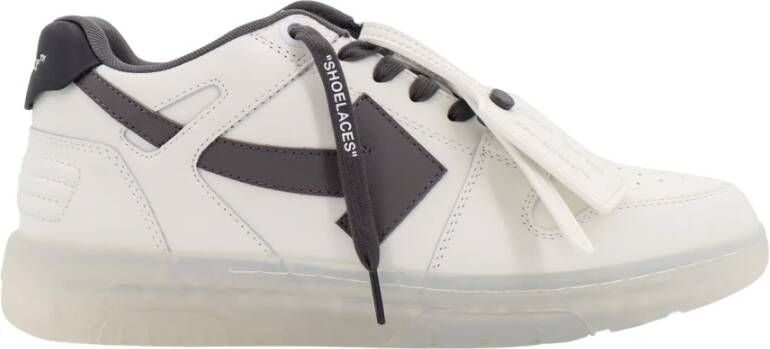 Off White Witte Leren Sneakers met Pijl Logo White Heren