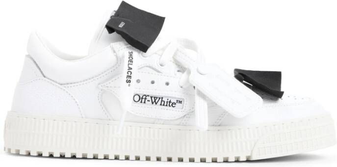 Off White Witte Leren Sneakers Stijlvolle Schoenen White Heren