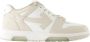 Off White Witte Leren Sneakers Top Lace Sluiting White Dames - Thumbnail 1