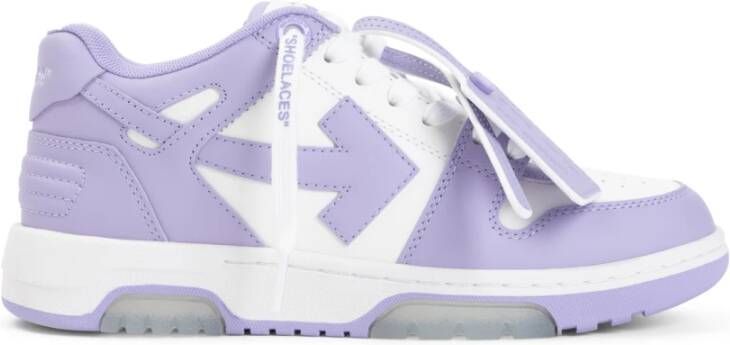 Off White Witte Lilac Out of Office Sneakers Purple Dames