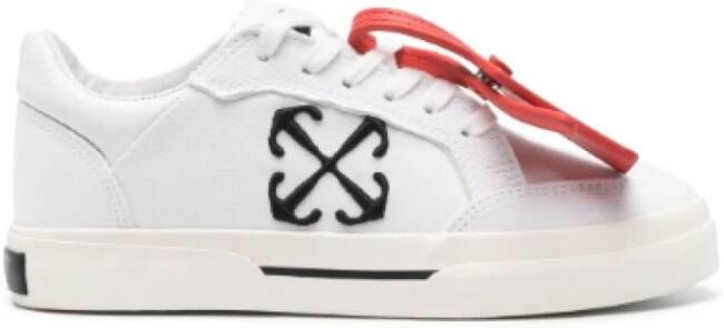 Off White Witte Platte Schoenen White Dames