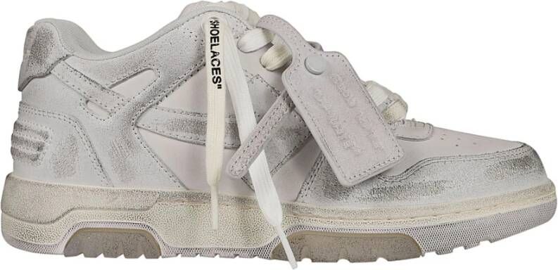 Off White Witte Sneakers met Pijl Motief Gray Dames