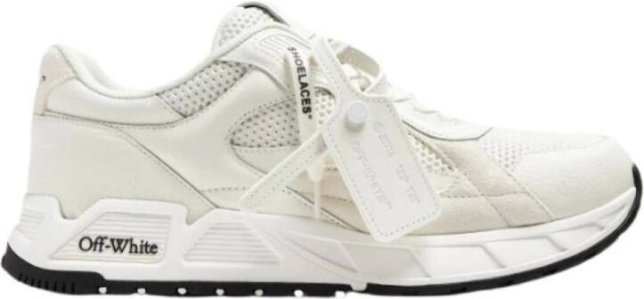 Off White Witte Leren Sneakers met Handtekeningpijlen White Heren