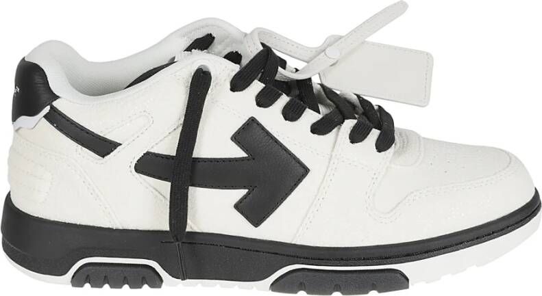 Off White Witte Textuur Sneakers White Heren