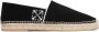 Off White Zwart Wit Katoenen Espadrilles Black Heren - Thumbnail 1