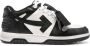 Off White Zwarte Distressed Leren Sneakers Black Heren - Thumbnail 1