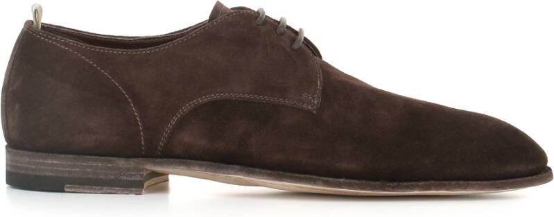 Officine Creative Bruin leren Derby schoenen Brown Heren