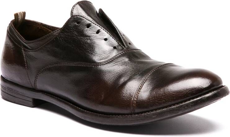 Officine Creative Bruine Oxford Arc Handgemaakte Leren Schoenen Brown Heren