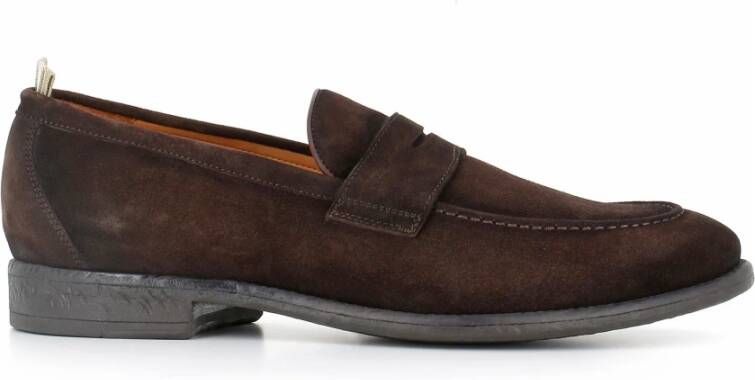 Officine Creative Bruine Suède Loafer Schoen Brown Heren