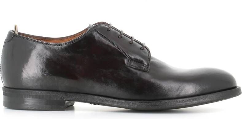 Officine Creative Ebony Leren Derby Schoenen Black Heren