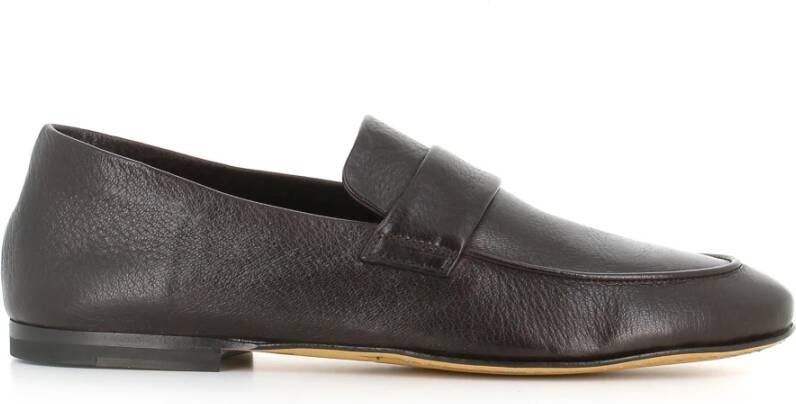 Officine Creative Ebony leren loafers Black Heren