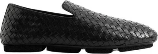 Officine Creative Gevlochten Zwarte Leren Loafer Black Heren