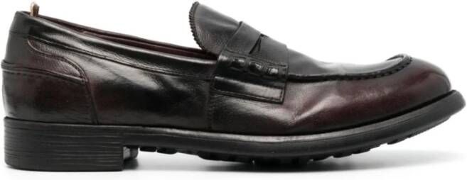 Officine Creative Leren Loafers Chronicle Stijl Black Heren