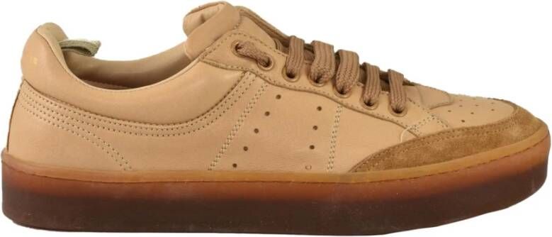 Officine Creative Leren Rubberen Zoolschoenen Brown Dames