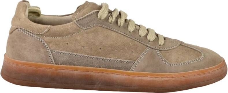 Officine Creative Leren Rubberen Zoolschoenen Brown Dames