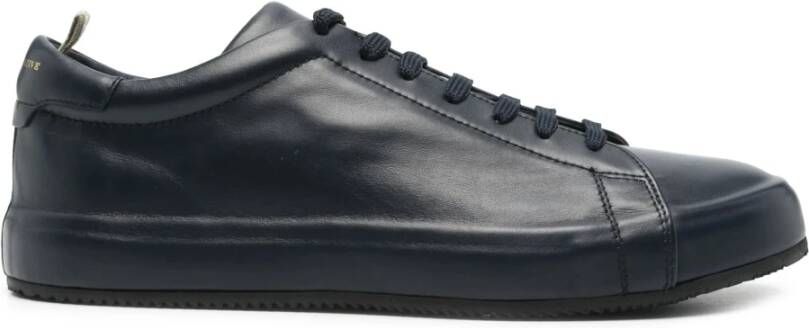 Officine Creative Leren sneakers met rubberen zool Blue Heren