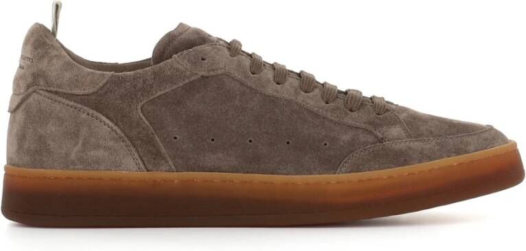 Officine Creative Lichtbruine Kudu Sneakers met Lactae Hevea Zool Brown Heren