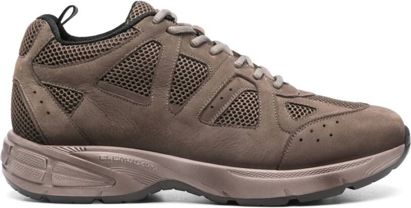 Officine Creative Mesh Sneakers Supurbia 001 Brown Heren