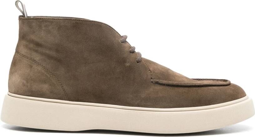 Officine Creative Suede Chukka Boots Frame 002 Style Green Heren