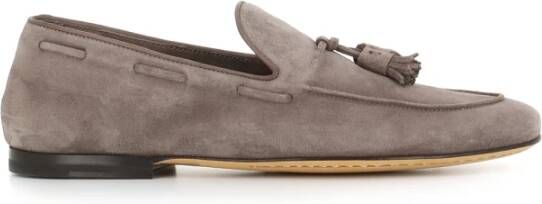 Officine Creative Suède Kwast Mocassin Sandalen Gray Heren