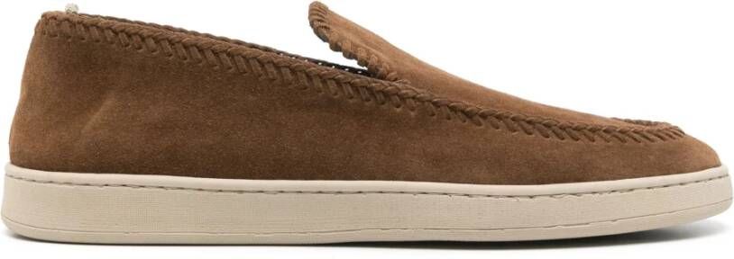 Officine Creative Suède loafers met rubberen zool Brown Heren