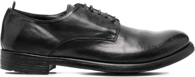 Officine Creative Zwarte Platte Schoenen Elegante Stijl Black Heren