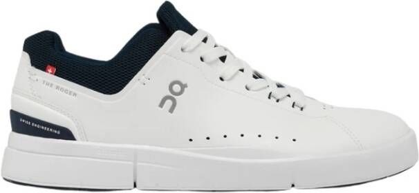 ON Running Ademende Leren Sneakers White Heren