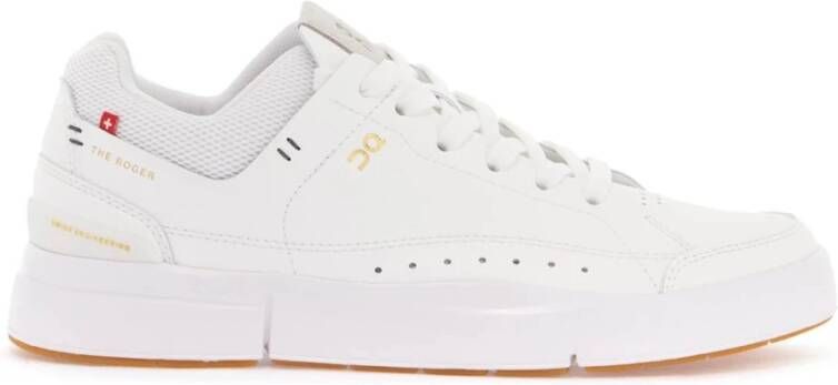 ON Running Roger Center Tennis-geïnspireerde Eco-lederen Sneakers White Heren