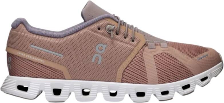 ON Running Roze Cloud 5 Sneakers Pink Dames