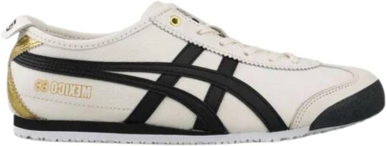 Onitsuka Tiger Cream Black Gold Sneakers White Heren