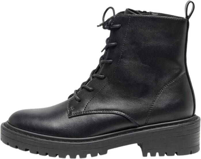 ONLY Shoes Hoge veterschoenen ONLBOLD-17 blokhak veterschoen laarsjes met aantrekband