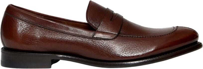 Ortigni Bruin Leren Mocassins Stijlvol Comfort Brown Heren