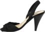 Oscar De La Renta Pre-owned Fabric sandals Black Dames - Thumbnail 1