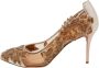 Oscar De La Renta Pre-owned Leather heels Beige Dames - Thumbnail 1