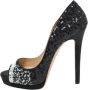 Oscar De La Renta Pre-owned Satin heels Black Dames - Thumbnail 1