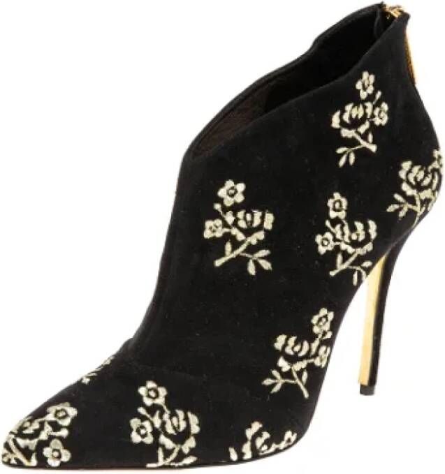 Oscar De La Renta Pre-owned Suede boots Black Dames