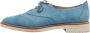 Oscar De La Renta Pre-owned Suede flats Blue Dames - Thumbnail 1