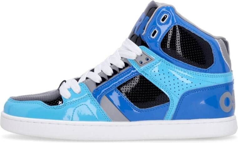 Osiris Hoge Top Skate Schoenen Blauw Grijs Cyaan Blue Heren