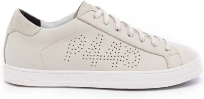 P448 Beige Leren Lage Sneakers John Beige Heren