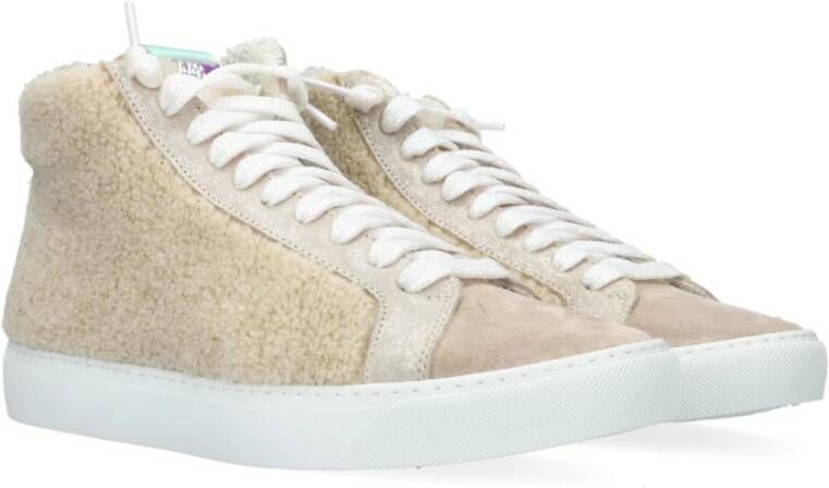 P448 Beige Star High Top Sneakers Beige Dames