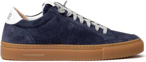 P448 Blauwe Suède Sneakers Soho-W Blue Dames