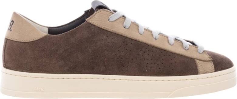 P448 Bruine Sneakers voor Casual Stijl Brown Heren